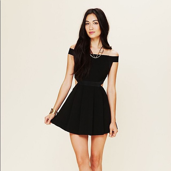 Black Sibling Bandeau Cocktail Dress Size 8 - Picture 1 of 7
